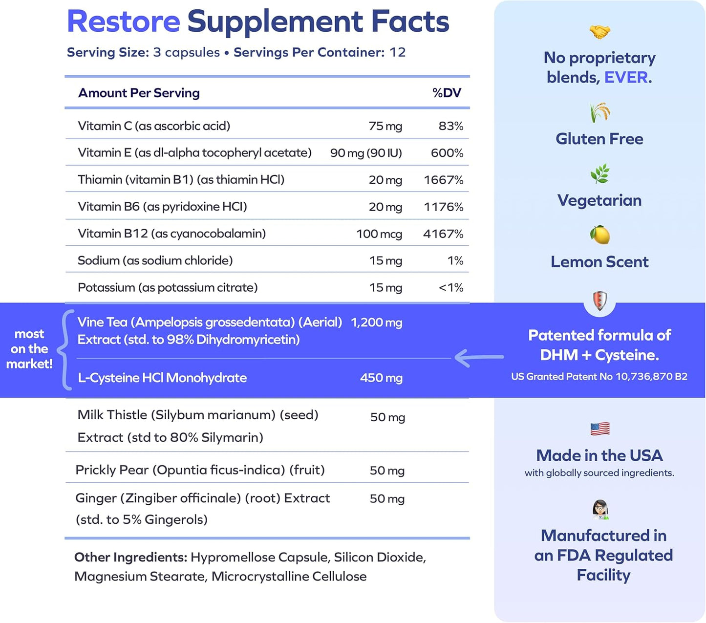 R&R Combo | Restore + Relief | Feel Better after Drinking & Support Your Liver | DHM, L-Cysteine, Milk Thistle, Ginger, White Willow Bark, Caffeine, L-Theanine | 12 Doses Each | Supplements
